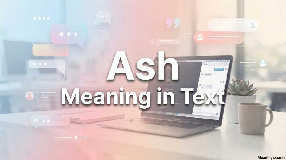 Ash Meaning in Text