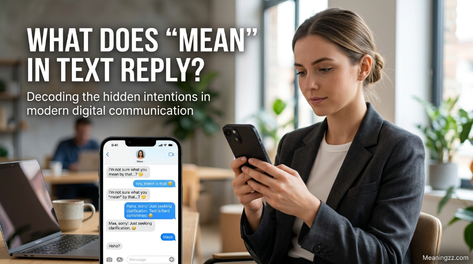 What Does “Mean” in Text Reply